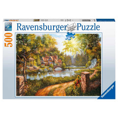 Ravensburger - Cottage By The River - 500 Pieces - Puzzle