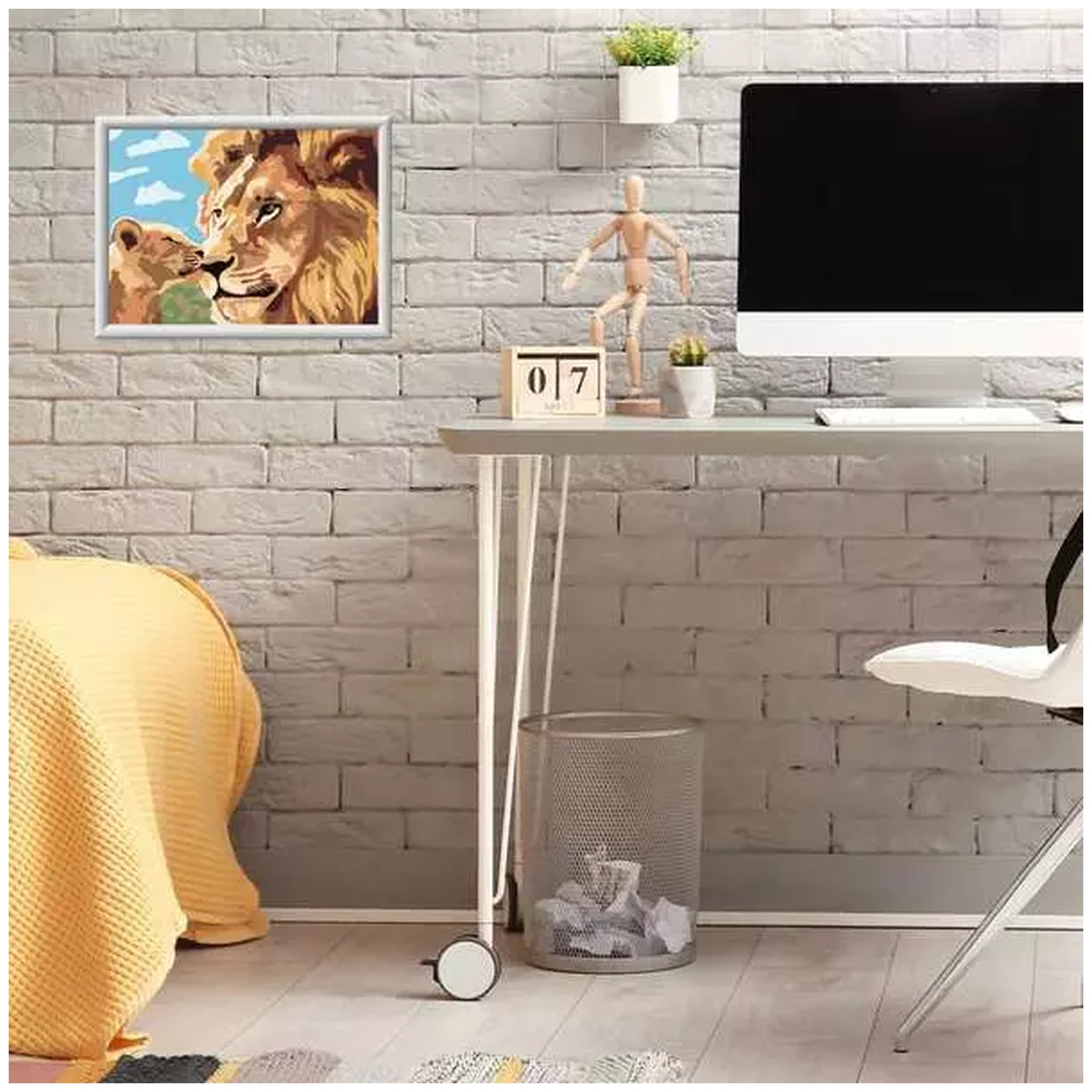 Ravensburger - CreArt Animales León con Cachorro - Artes y Manualidades