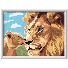 Ravensburger - CreArt Animales León con Cachorro - Artes y Manualidades