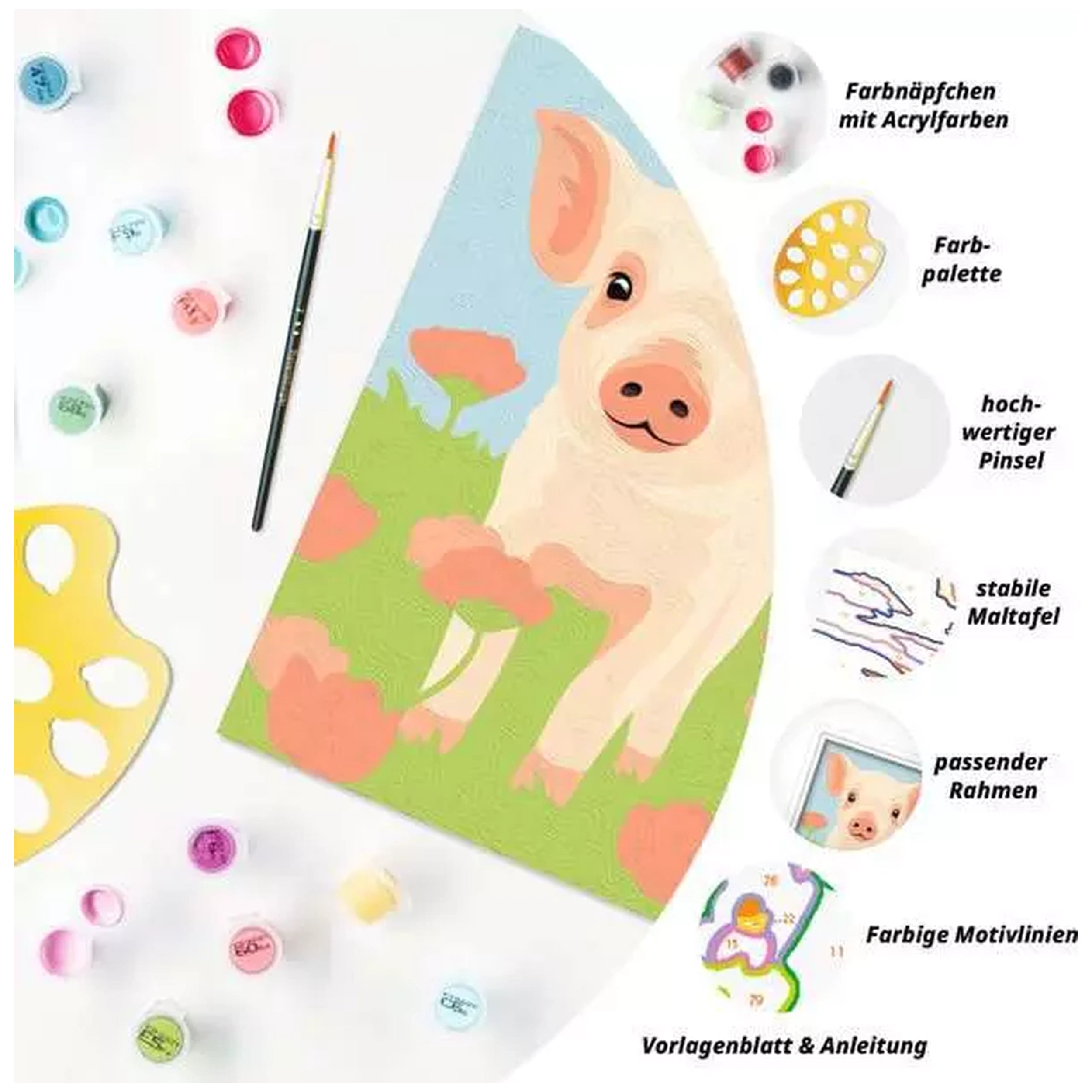 Ravensburger - CreArt Animales Cerdito - Manualidades