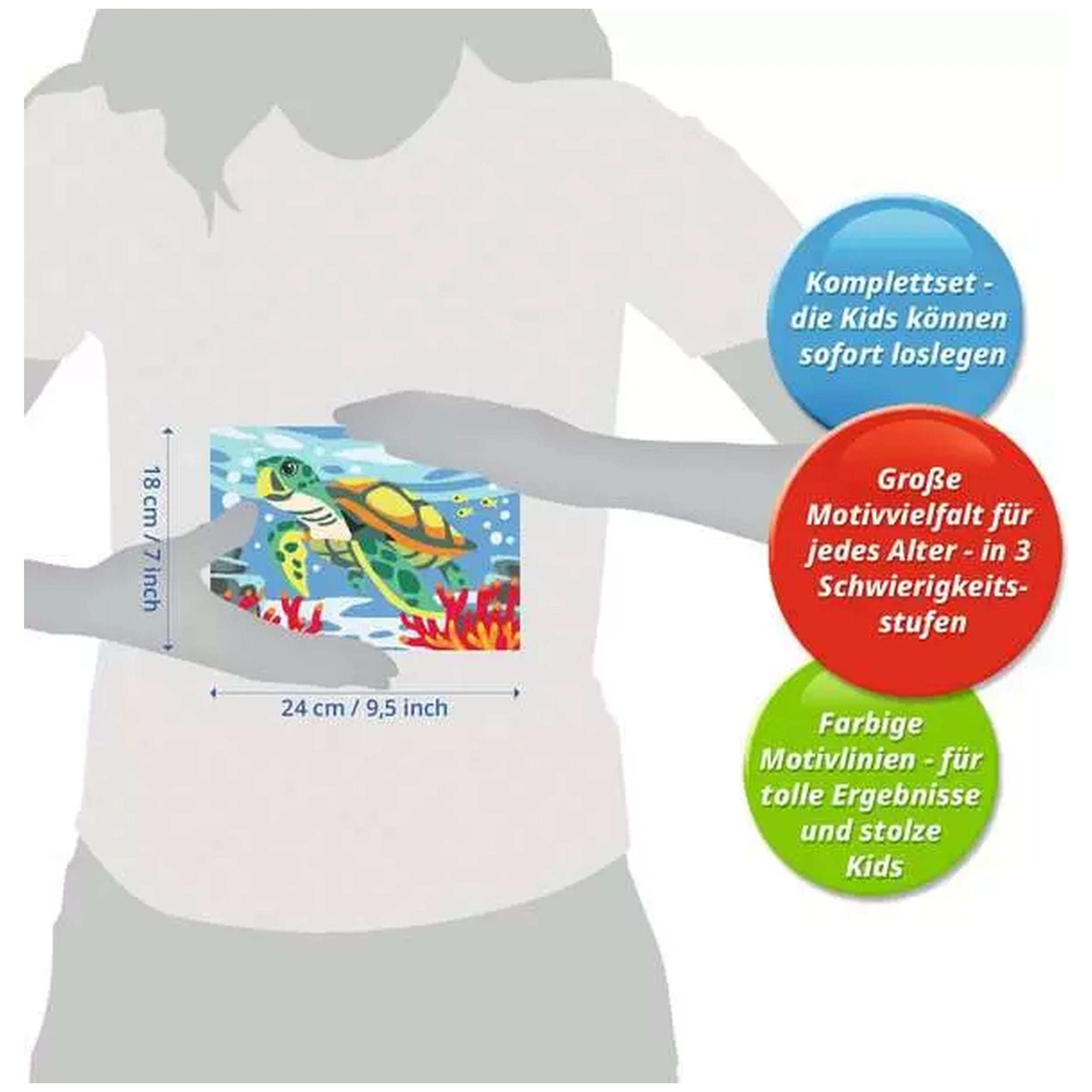 Ravensburger - CreArt Animales Tortuga Marina Artes y Manualidades