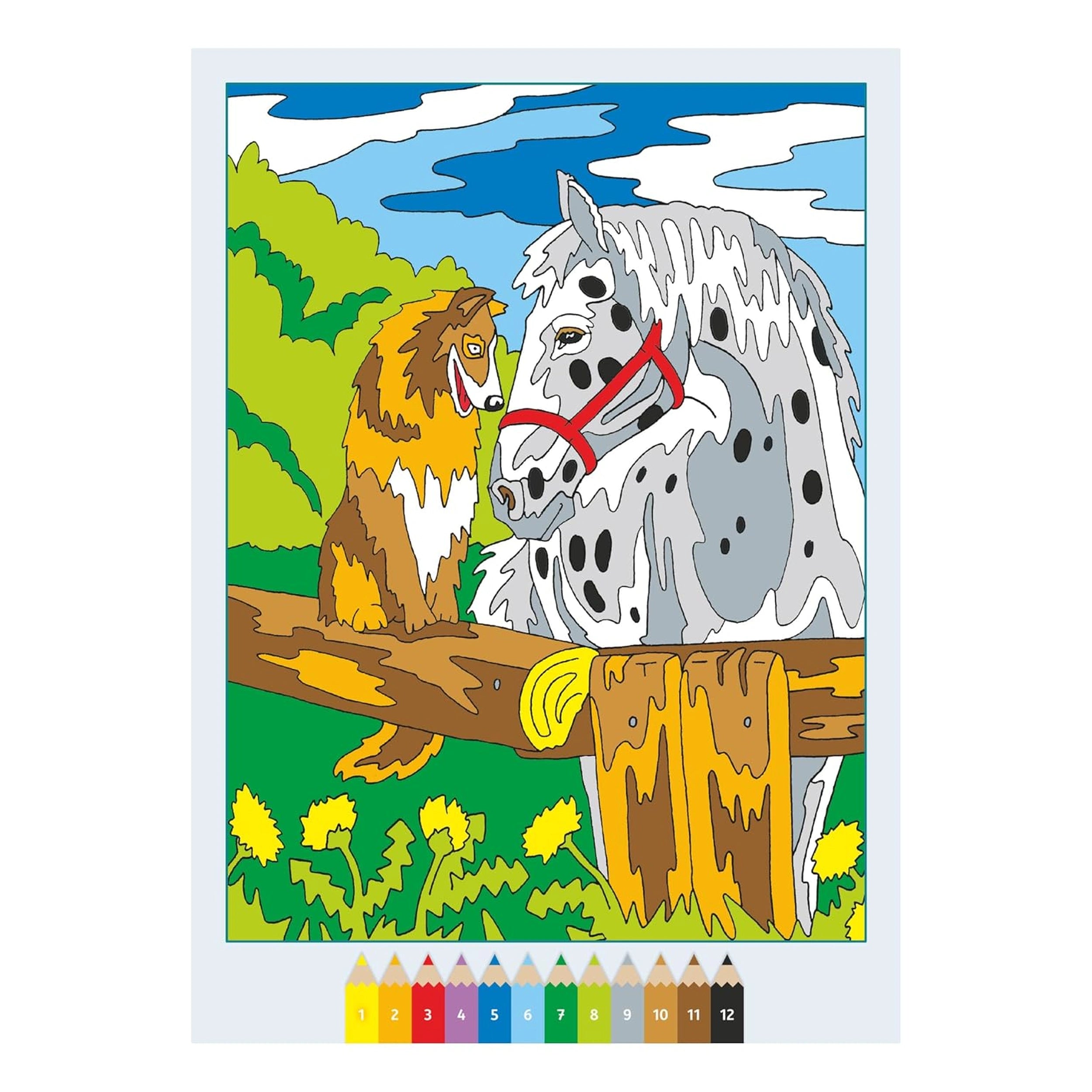 Ravensburger - CreArt - Libro de Colorear Creativo - Caballos - Artes y Manualidades