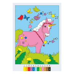 Ravensburger - CreArt - Libro de Colorear Creativo - Ponis Mágicos - Artes y Manualidades