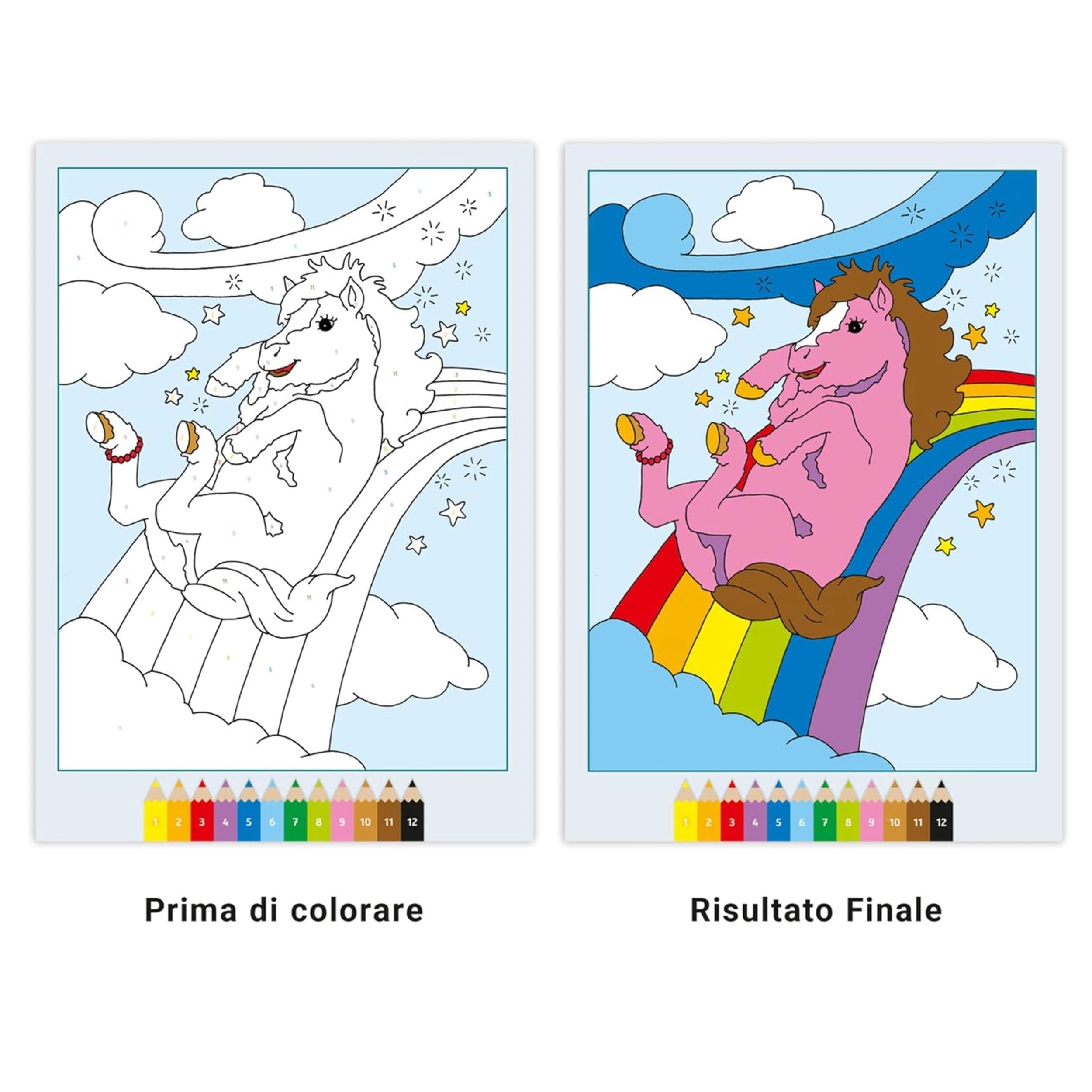 Ravensburger - CreArt - Libro de Colorear Creativo - Ponis Mágicos - Artes y Manualidades