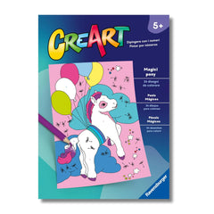 Ravensburger - CreArt - Libro de Colorear Creativo - Ponis Mágicos - Artes y Manualidades