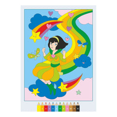 Ravensburger - CreArt - Libro de Colorear Creativo - Tierra del Arcoíris Mágico - Artes y Manualidades