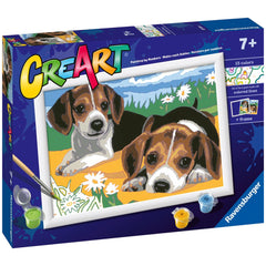 Ravensburger - Creart Beagle Puppies - Painting By Numbers - Arts & Crafts