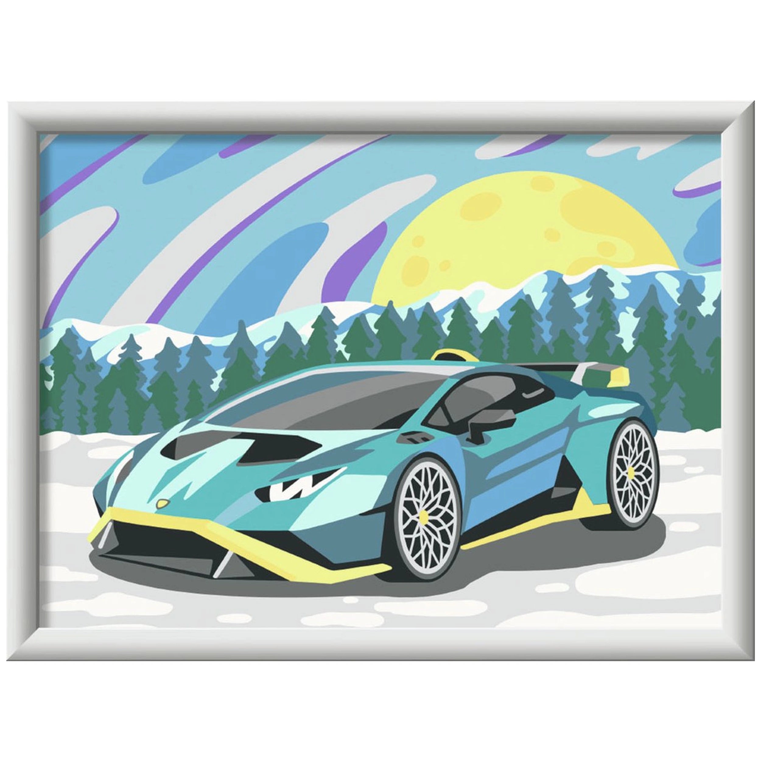 Ravensburger - Creart Blue Lamborghini - Pintura por Números - Artes y Manualidades