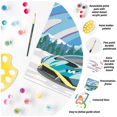 Ravensburger - Creart Blue Lamborghini - Pintura por Números - Artes y Manualidades