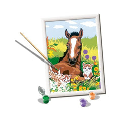 Ravensburger - Creart Potro con Gatitos - Pintura por Números - Artes y Manualidades