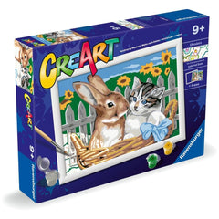 Ravensburger - Creart Friends In The Basket - Painting By Numbers - Arts & Crafts