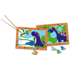 Ravensburger - Creart Tierra de los Dinosaurios - Pintura por Números - Artes y Manualidades