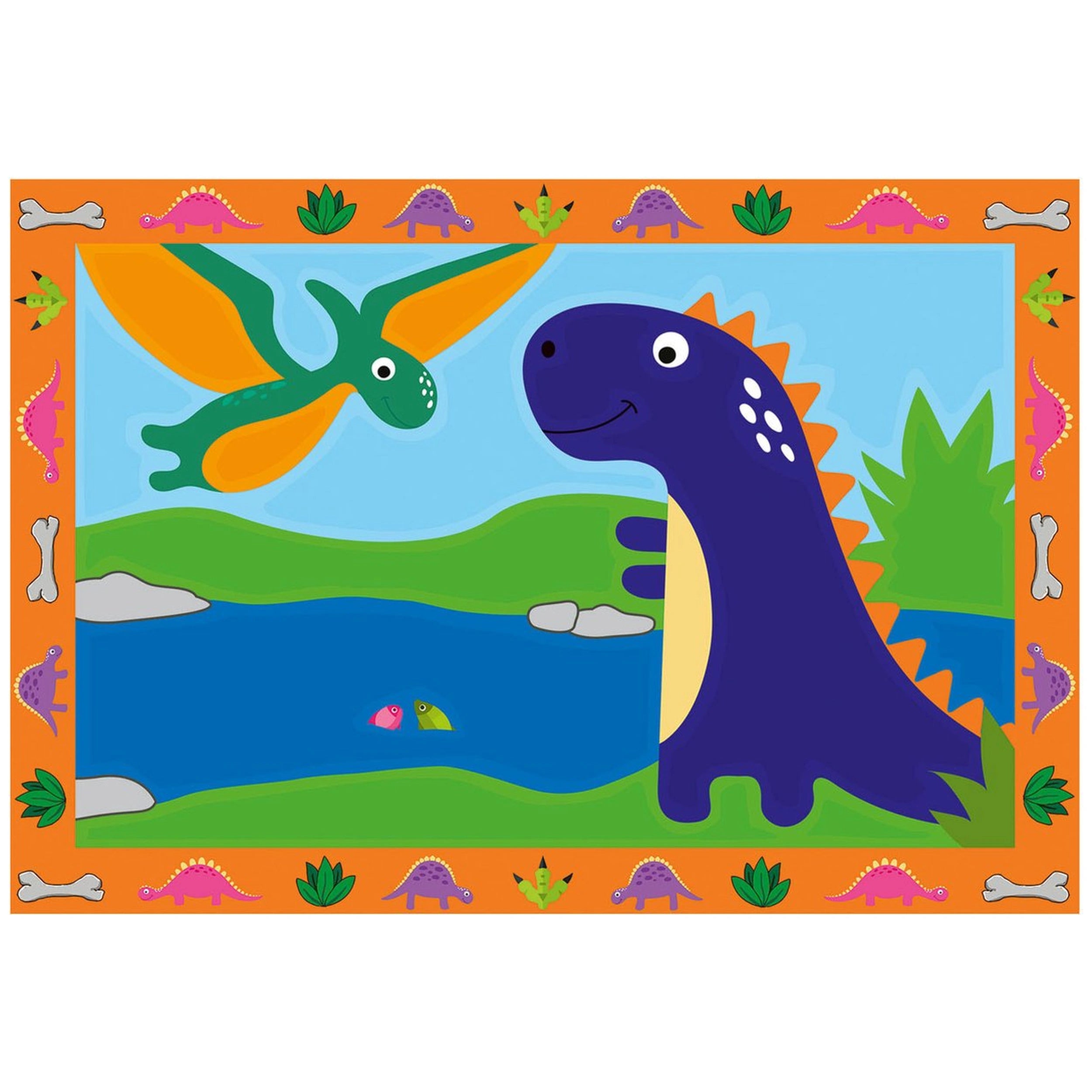Ravensburger - Creart Tierra de los Dinosaurios - Pintura por Números - Artes y Manualidades