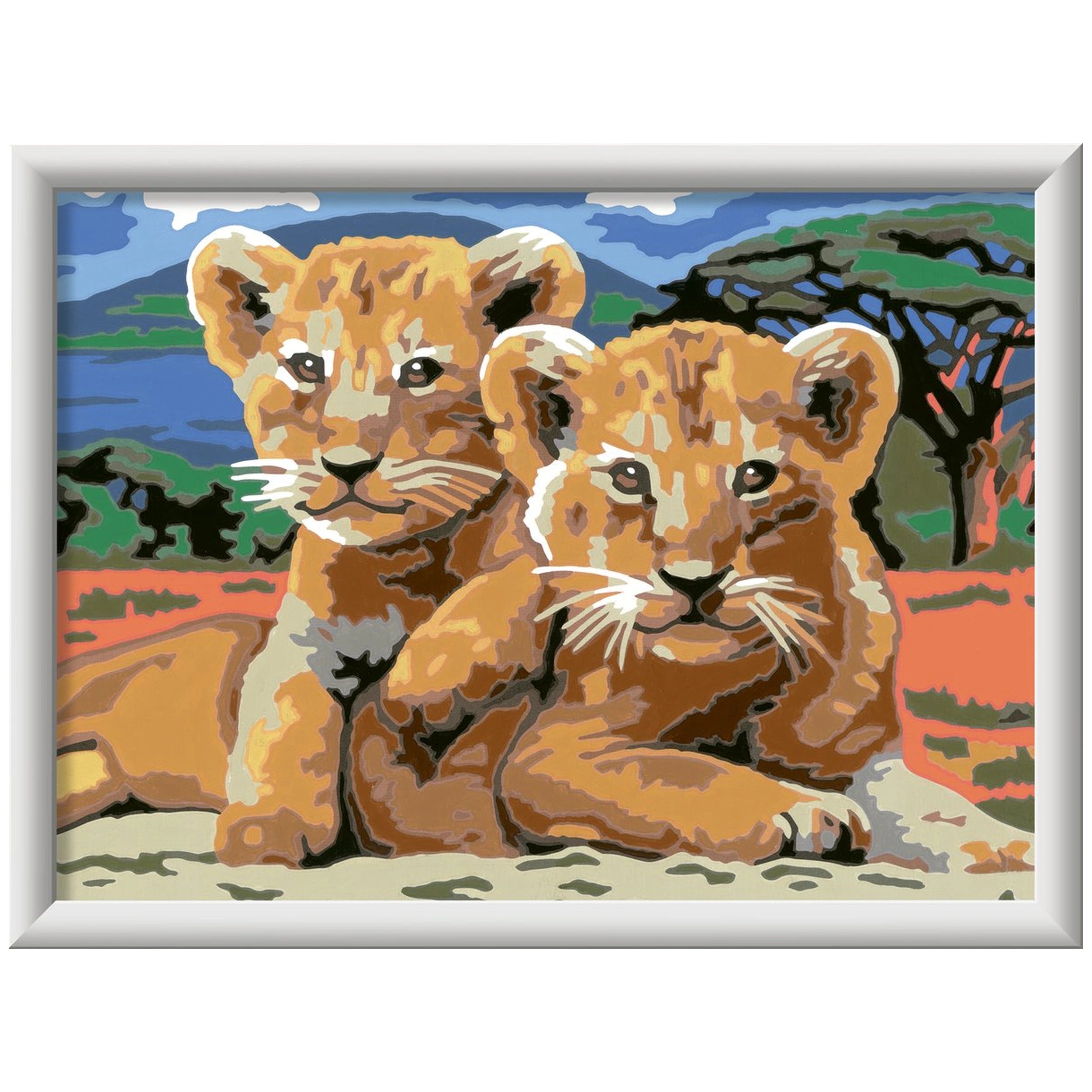 Ravensburger - Creart Little Lion Cube - Painting By Numbers - Arts & Crafts