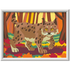 Ravensburger - Creart Lynx En El Bosque - Pintura Por Números - Artes y Manualidades