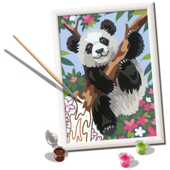 Ravensburger - Creart Panda Juguetón - Pintura por Números - Artes y Manualidades