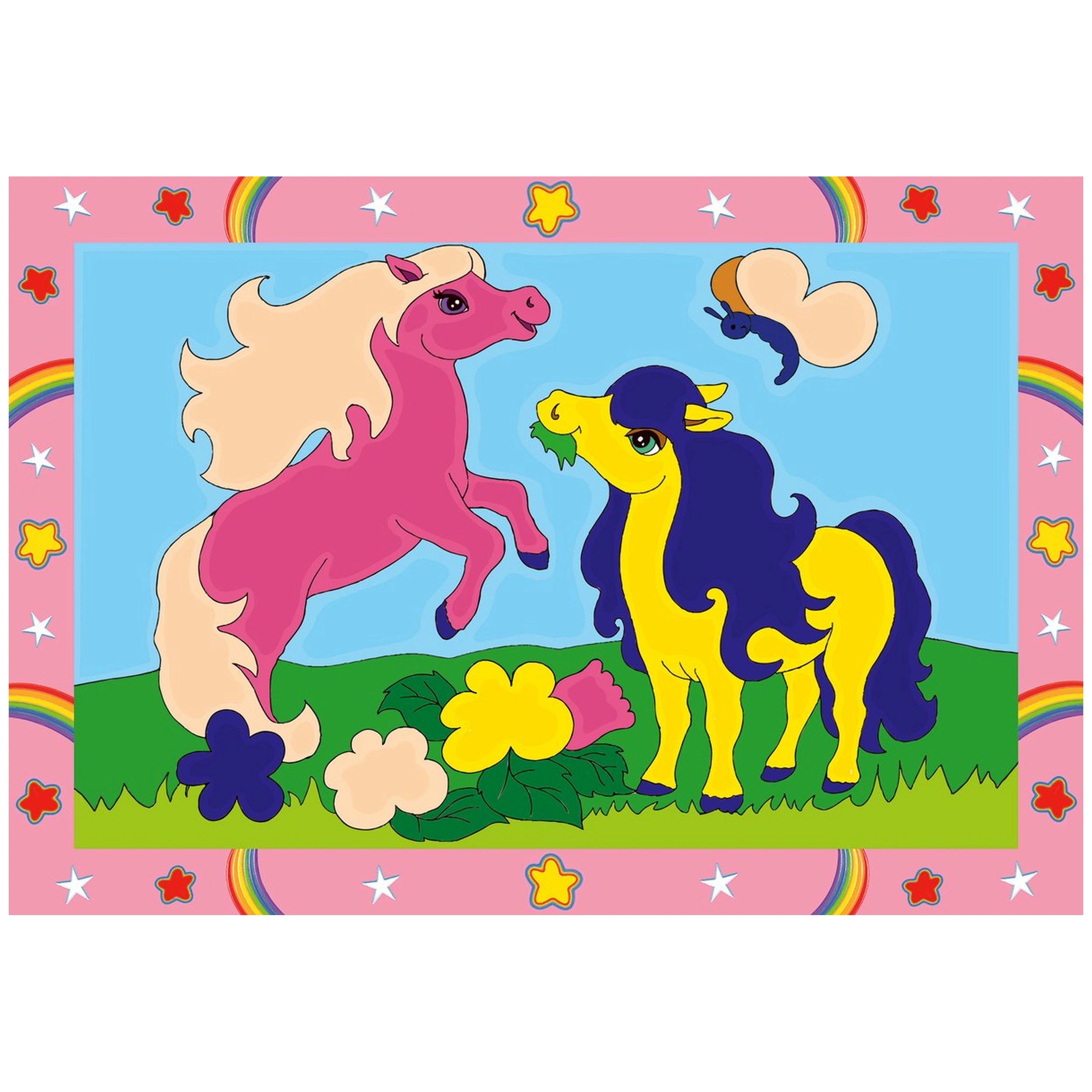 Ravensburger - Creart Prancing Ponies - Painting By Numbers - Arts & Crafts