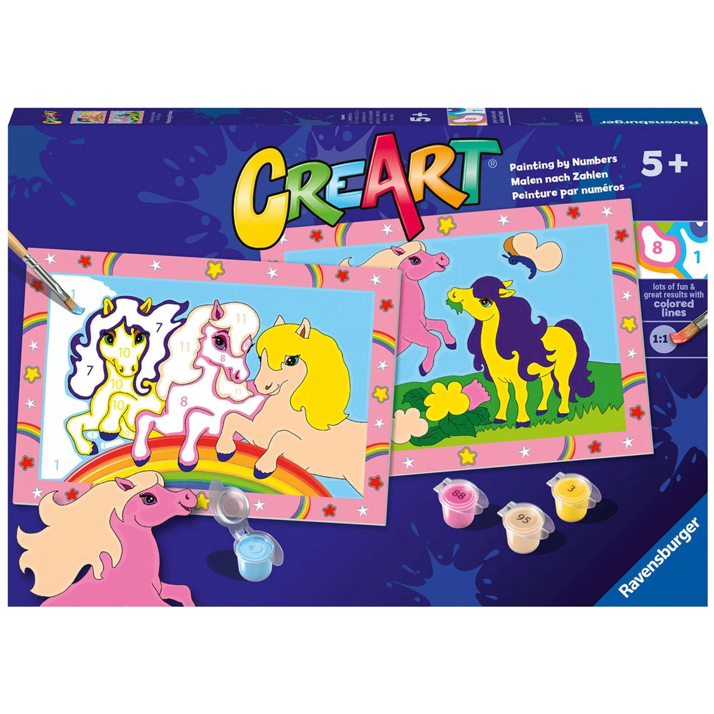 Ravensburger - Creart Prancing Ponies - Painting By Numbers - Arts & Crafts