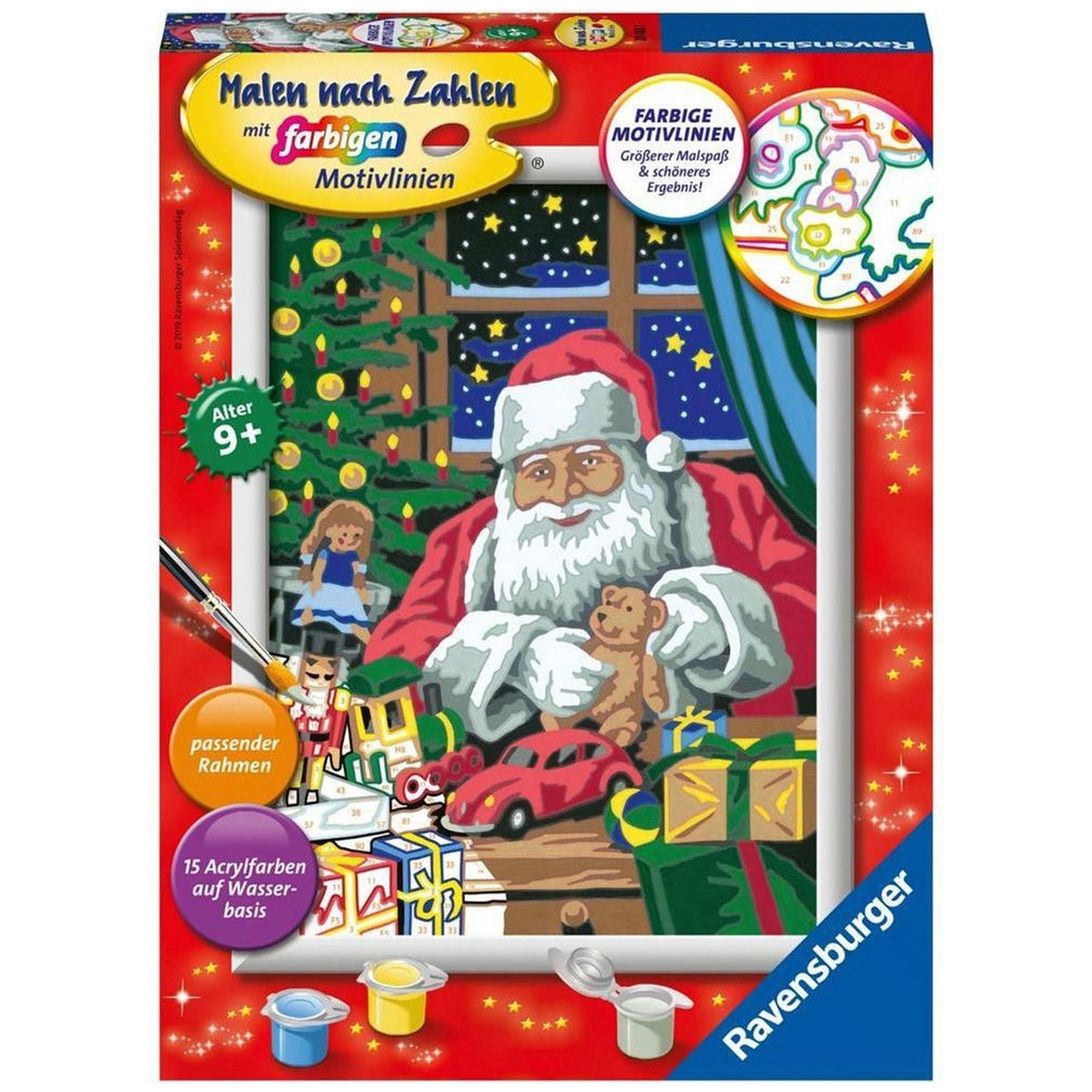 Ravensburger - Creart Taller de Santa - Pintura por Números - Artes y Manualidades