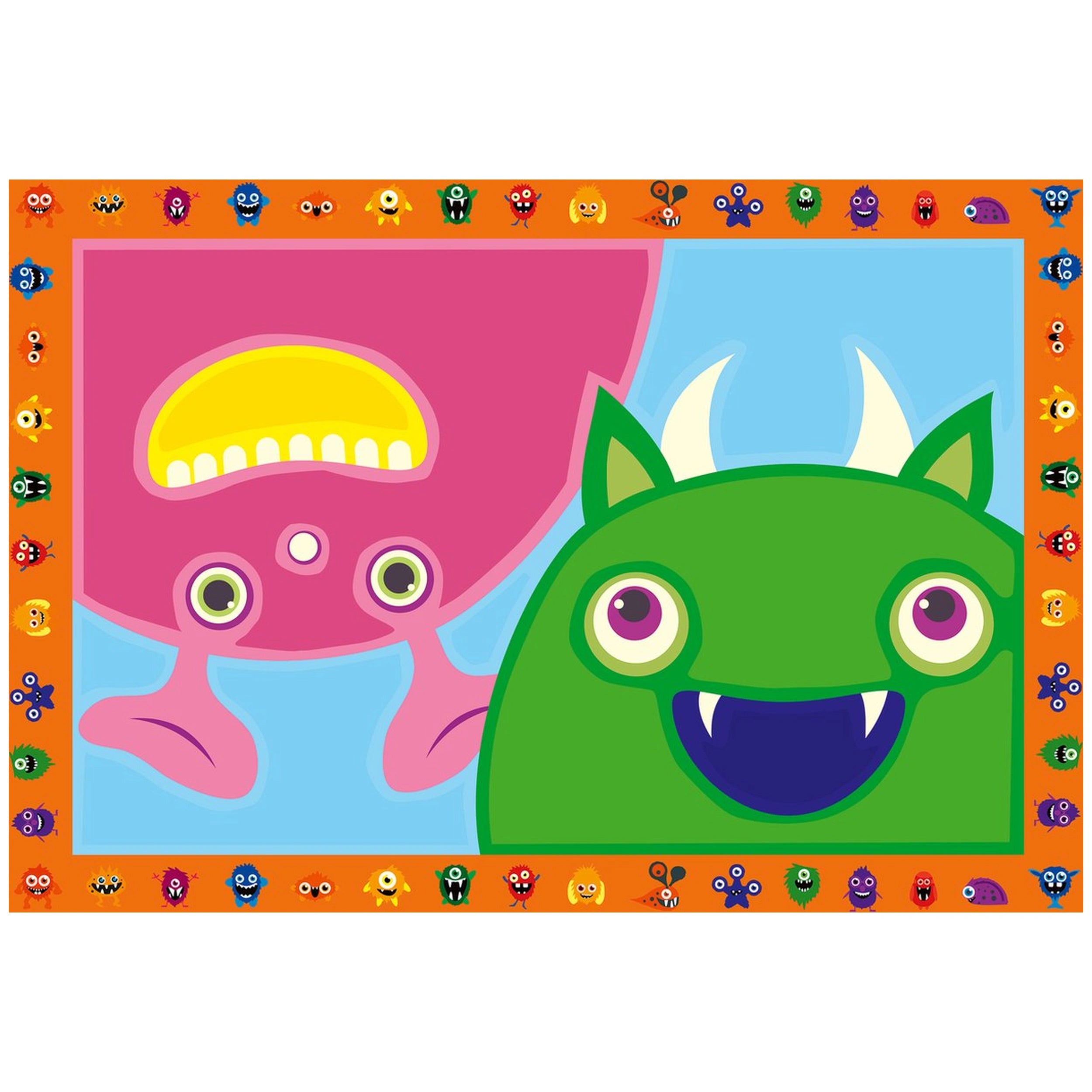 Ravensburger - Creart Monstruos Tontos - Pintura por Números - Artes y Manualidades