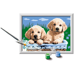Ravensburger - Creart Gatos y Perros Durmiendo - Pintura por Números - Artes y Manualidades