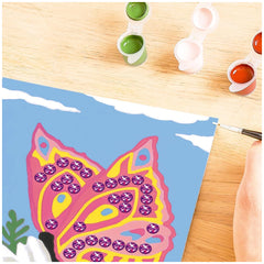Ravensburger - Creart Mariposas Brillantes - Pintura por Números - Artes y Manualidades