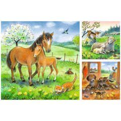 Ravensburger - Hora de Acurrucarse - 3x49 Piezas - Rompecabezas