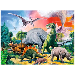 Ravensburger - Dinosaurios - Entre Dinosaurios - 100 Piezas - Rompecabezas