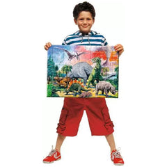 Ravensburger - Dinosaurios - Entre Dinosaurios - 100 Piezas - Rompecabezas