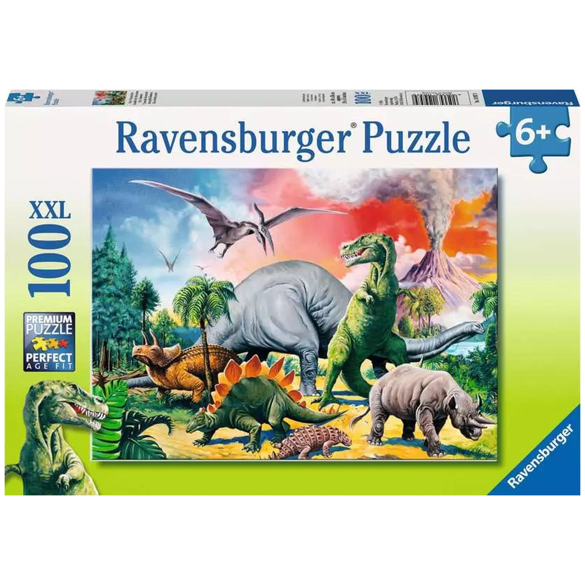Ravensburger - Dinosaurios - Entre Dinosaurios - 100 Piezas - Rompecabezas