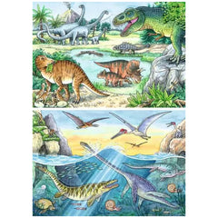 Ravensburger - Dinosaurs - Their Habitats - 2x24 Pieces - Puzzles