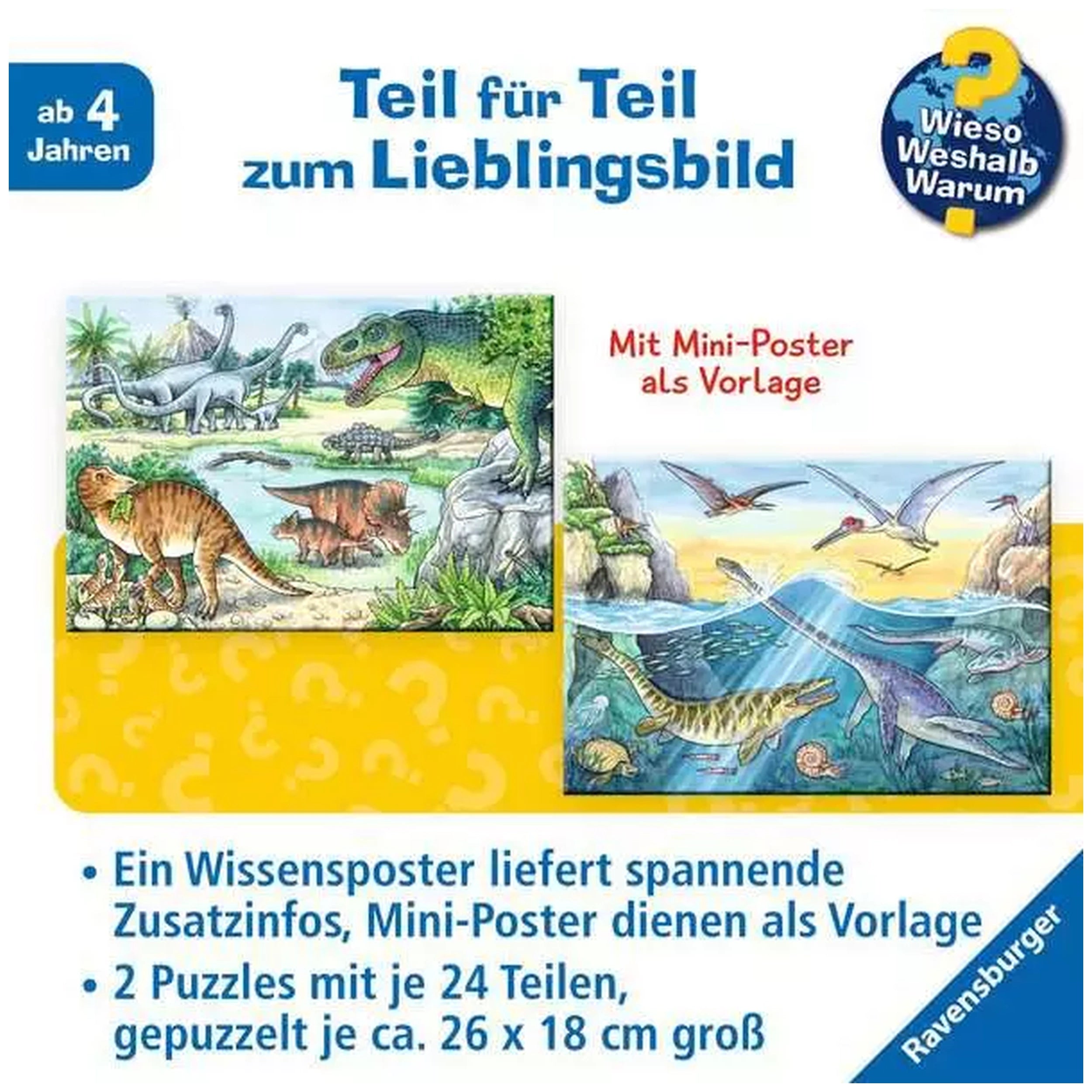 Ravensburger - Dinosaurs - Their Habitats - 2x24 Pieces - Puzzles