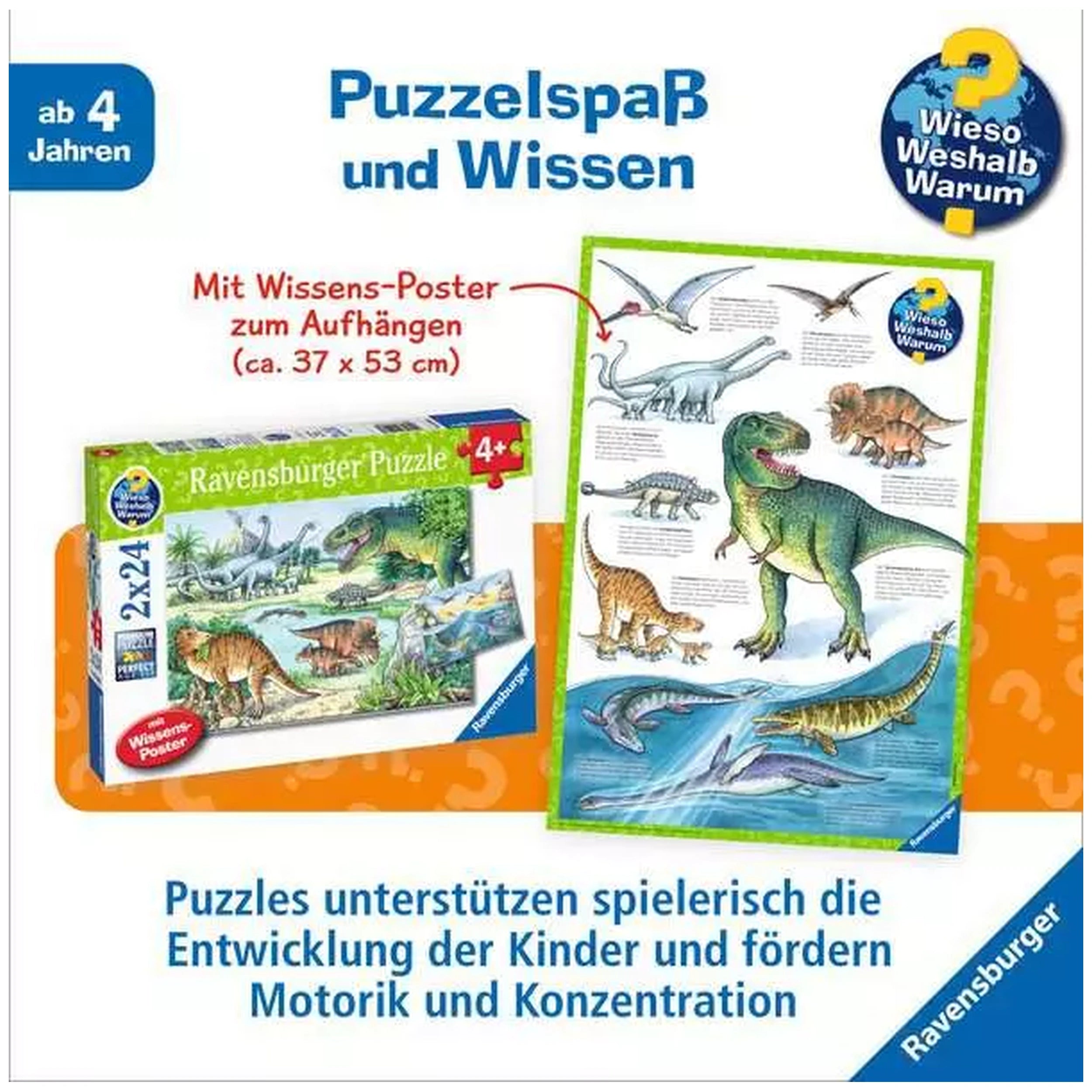 Ravensburger - Dinosaurs - Their Habitats - 2x24 Pieces - Puzzles