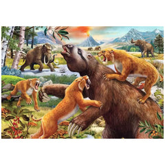 Ravensburger - Dinosaurios - Animales Prehistóricos Salvajes - 2x24 Piezas - Rompecabezas