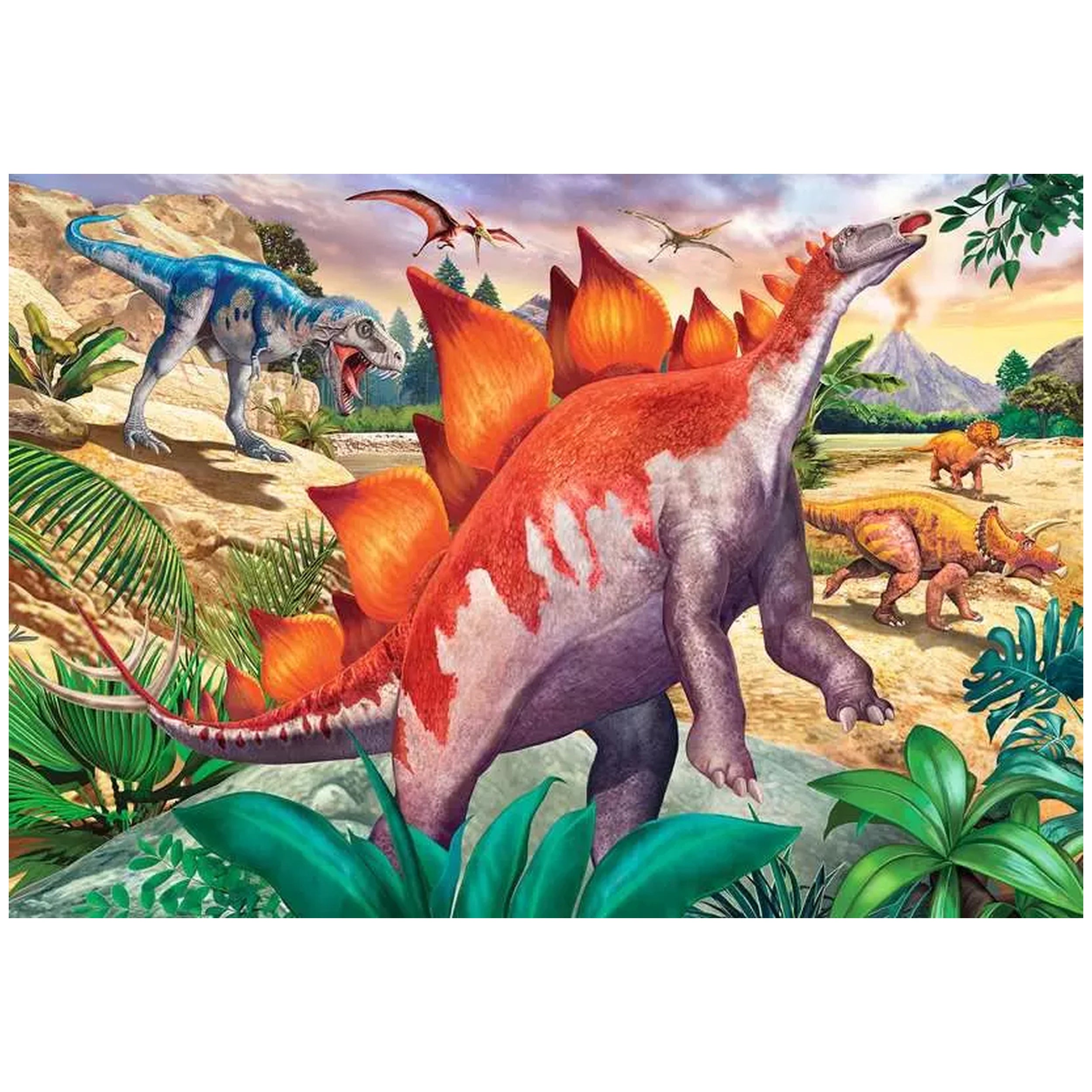 Ravensburger - Dinosaurios - Animales Prehistóricos Salvajes - 2x24 Piezas - Rompecabezas