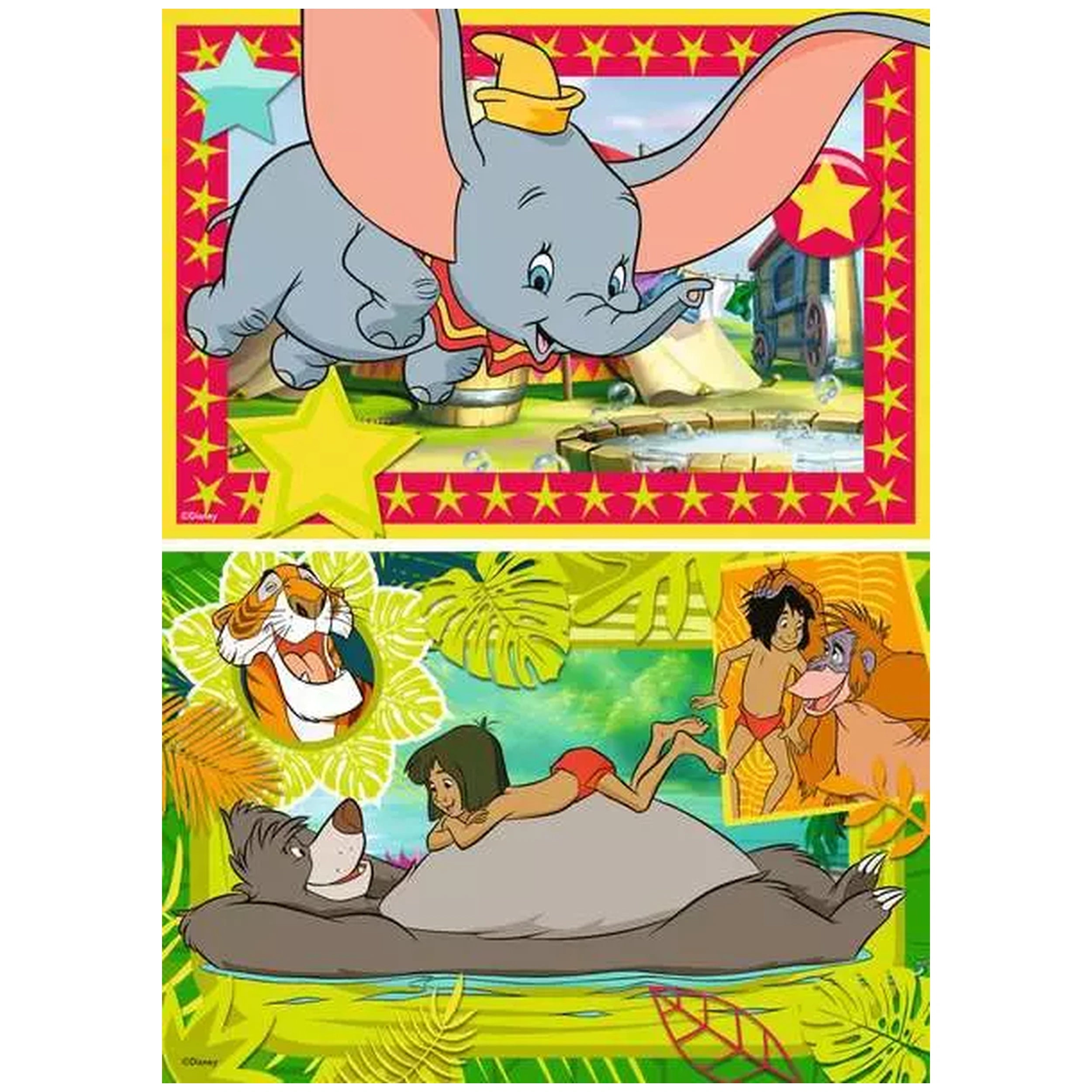 Ravensburger - Disney Clásico - La Aventura Te Llama - 2x12 Piezas - Rompecabezas