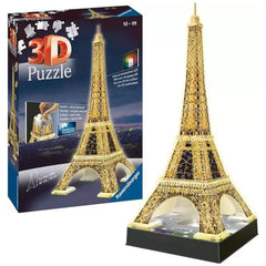 Ravensburger - Eiffel Tower At Night - 216 Pieces - 3D Puzzles