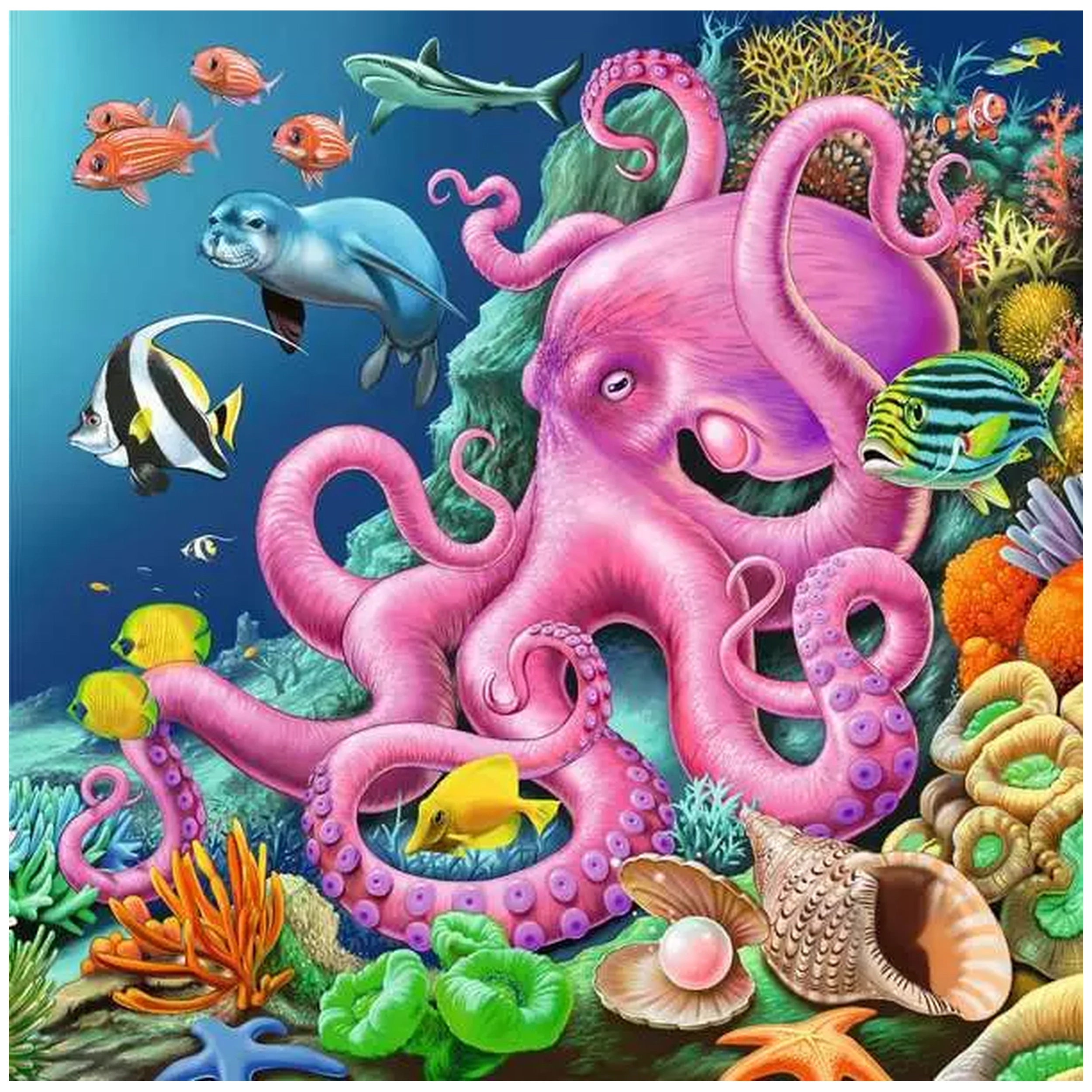 Ravensburger - Mundo Submarino Encantador - 3x49 Piezas - Rompecabezas