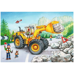 Ravensburger - Excavadora y Tractor de Bosque - 2x24 Piezas - Rompecabezas
