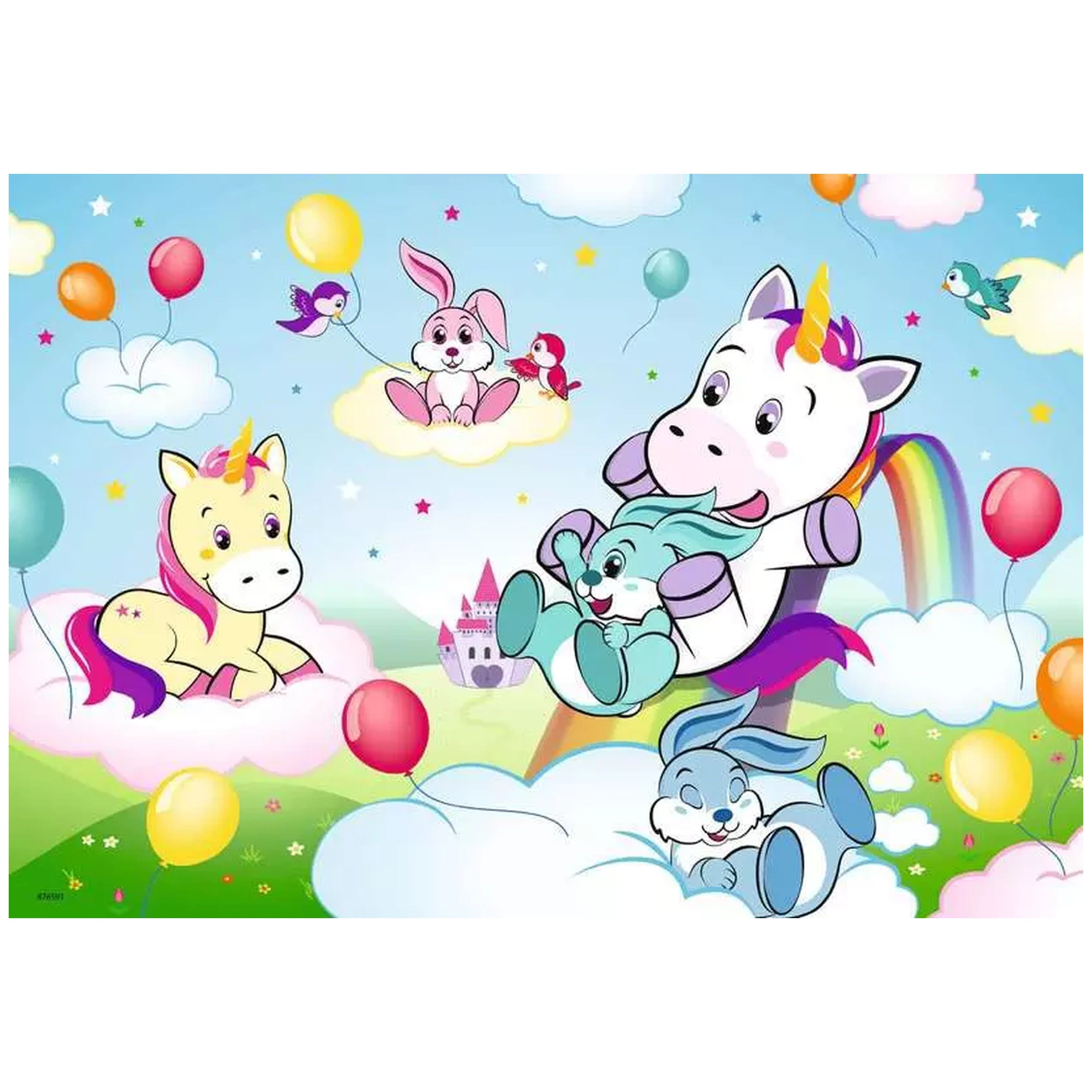 Ravensburger - Unicornio de Cuento de Hadas - 2x24 Piezas - Rompecabezas