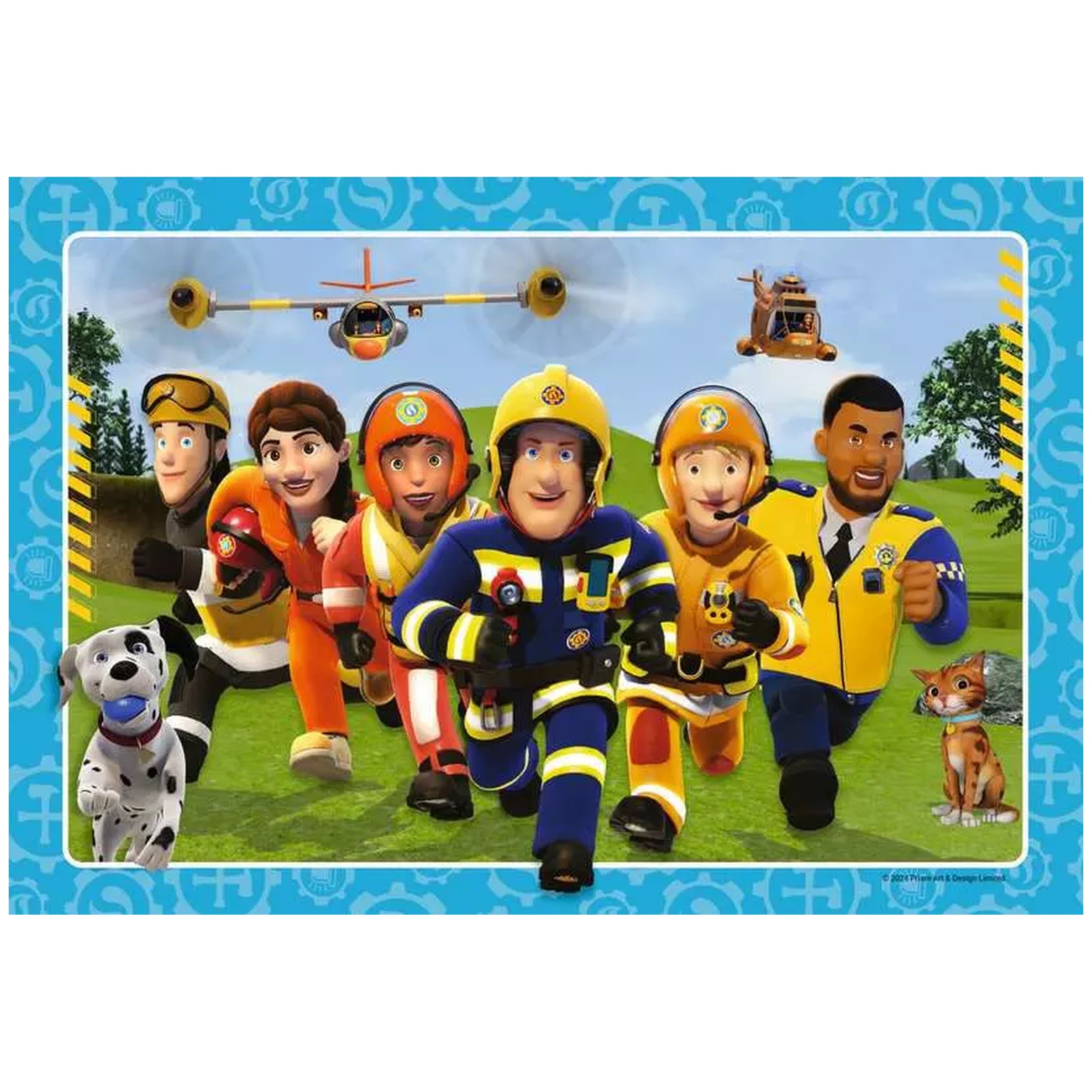 Ravensburger - Fireman Sam - El rescate se acerca - 2x12 piezas - Puzzles