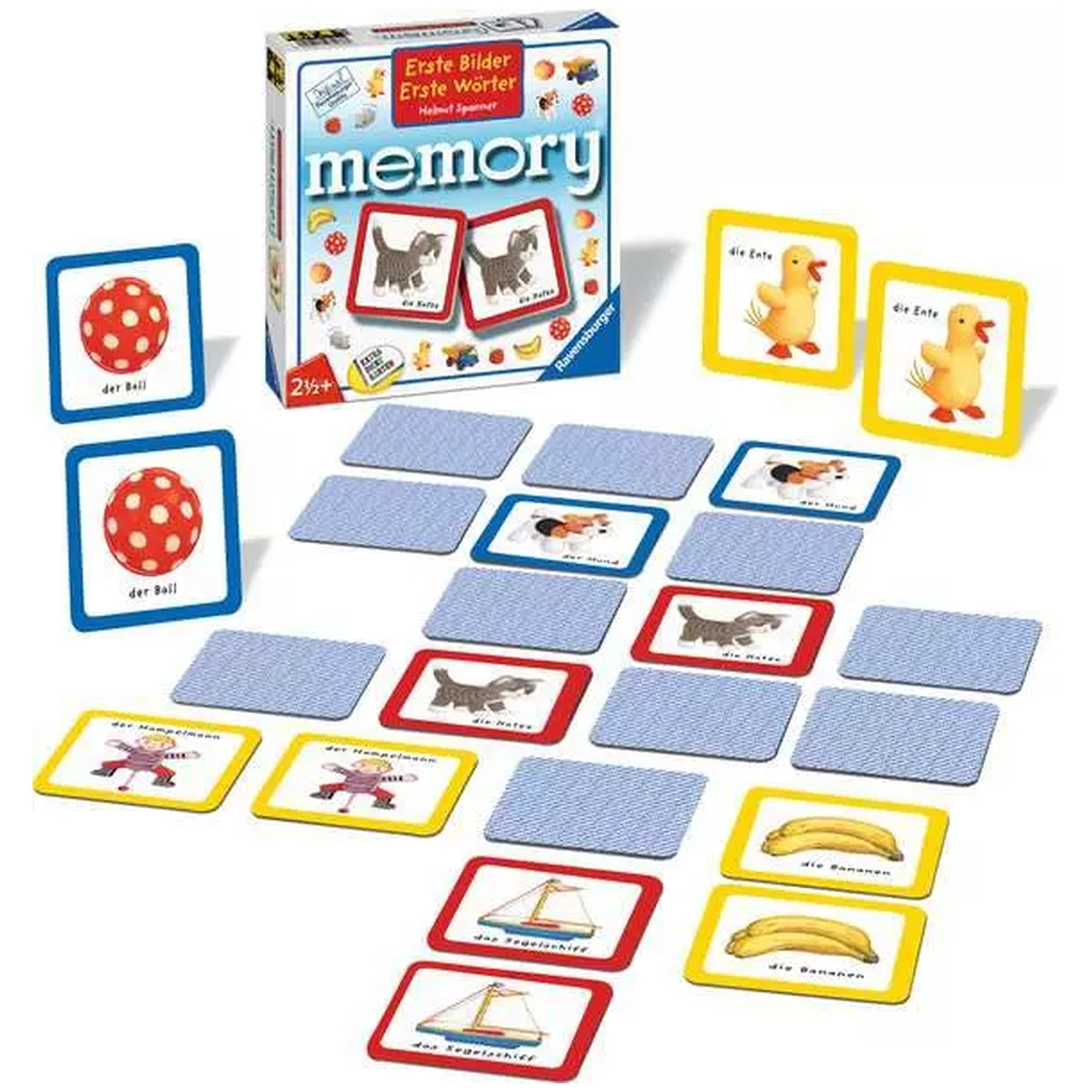 Ravensburger - Primeras Imágenes - Primeras Palabras Memory - Juego de Mesa - Edición Alemana