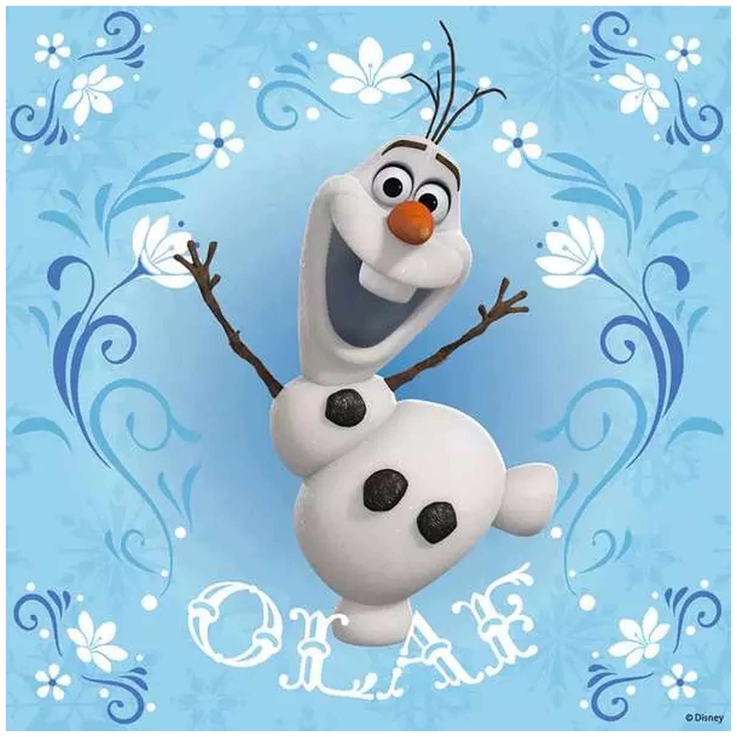Ravensburger - Frozen - Elsa, Anna y Olaf - 3x49 Piezas - Rompecabezas