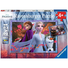 Ravensburger - Frozen - Aventuras Heladas - 2x24 Piezas - Rompecabezas