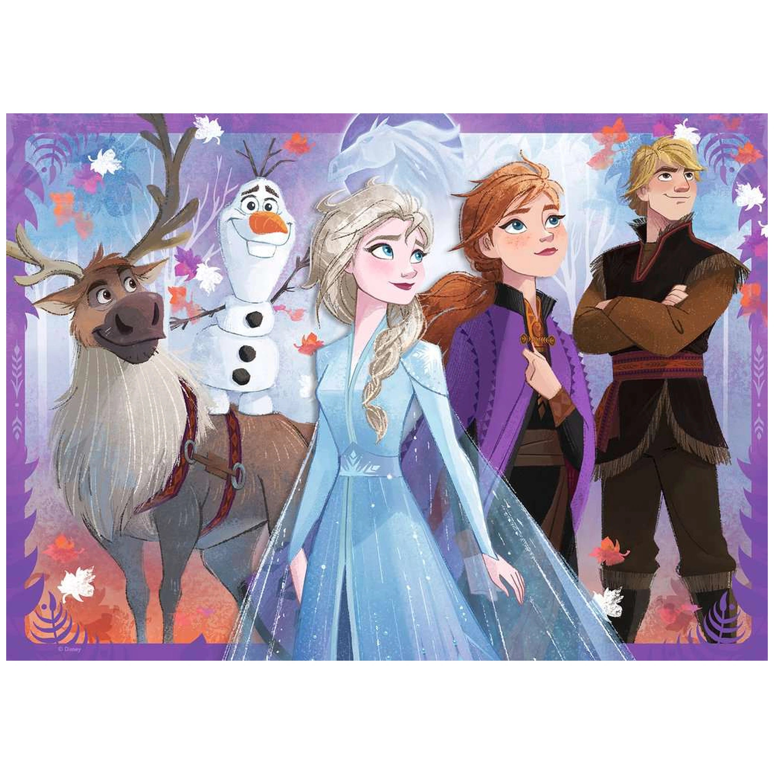 Ravensburger - Frozen II - El secreto de Arendelle - 60 piezas - Rompecabezas gigante de suelo