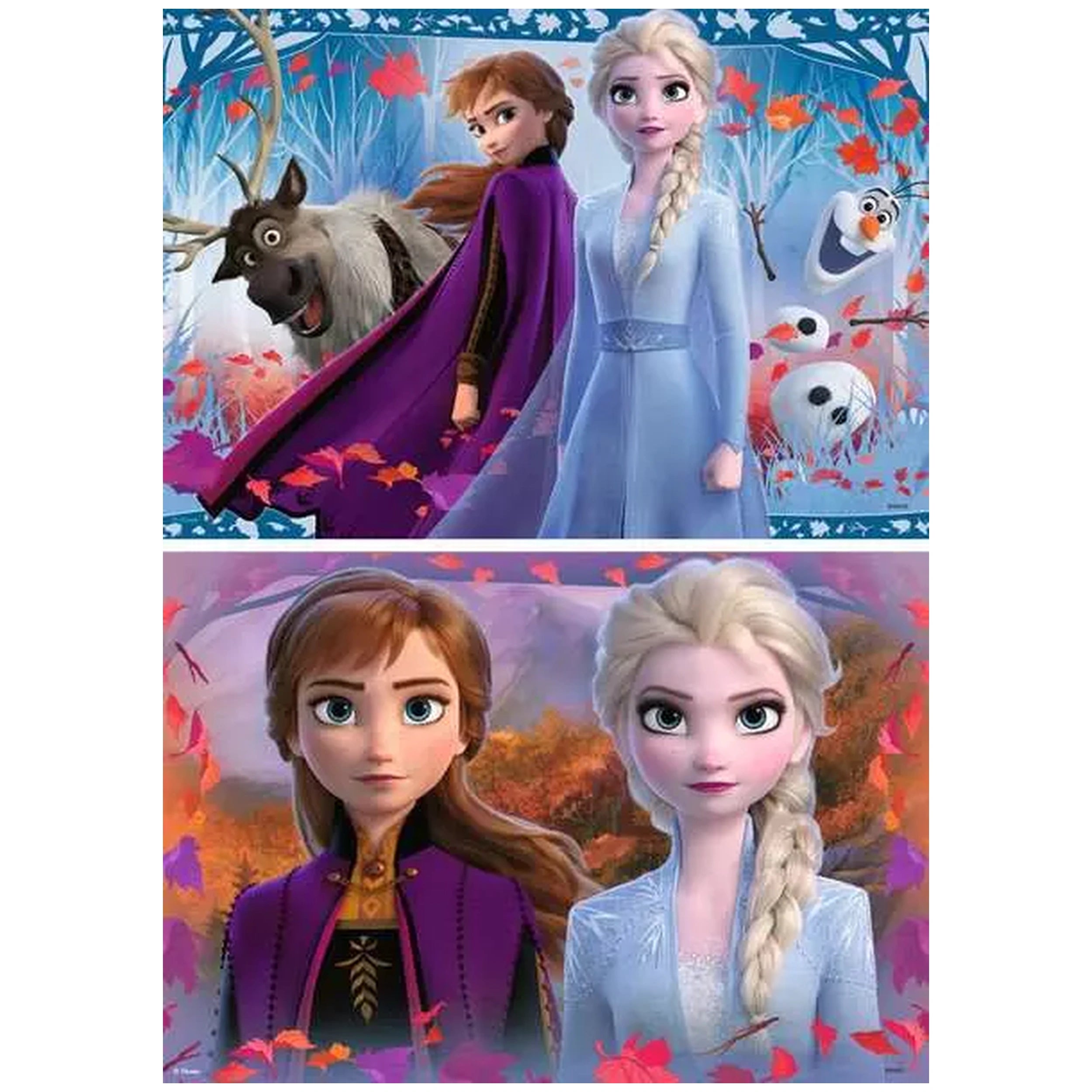 Ravensburger - Frozen - Viaje al Infinito - 2x12 Piezas - Puzzles
