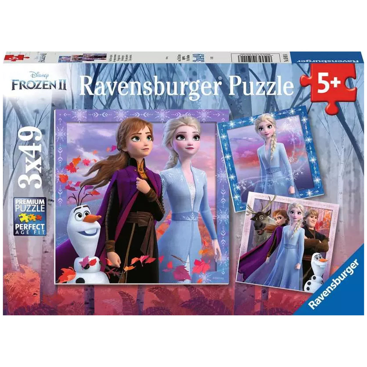Ravensburger - Frozen - El viaje comienza - 3x49 piezas - Rompecabezas