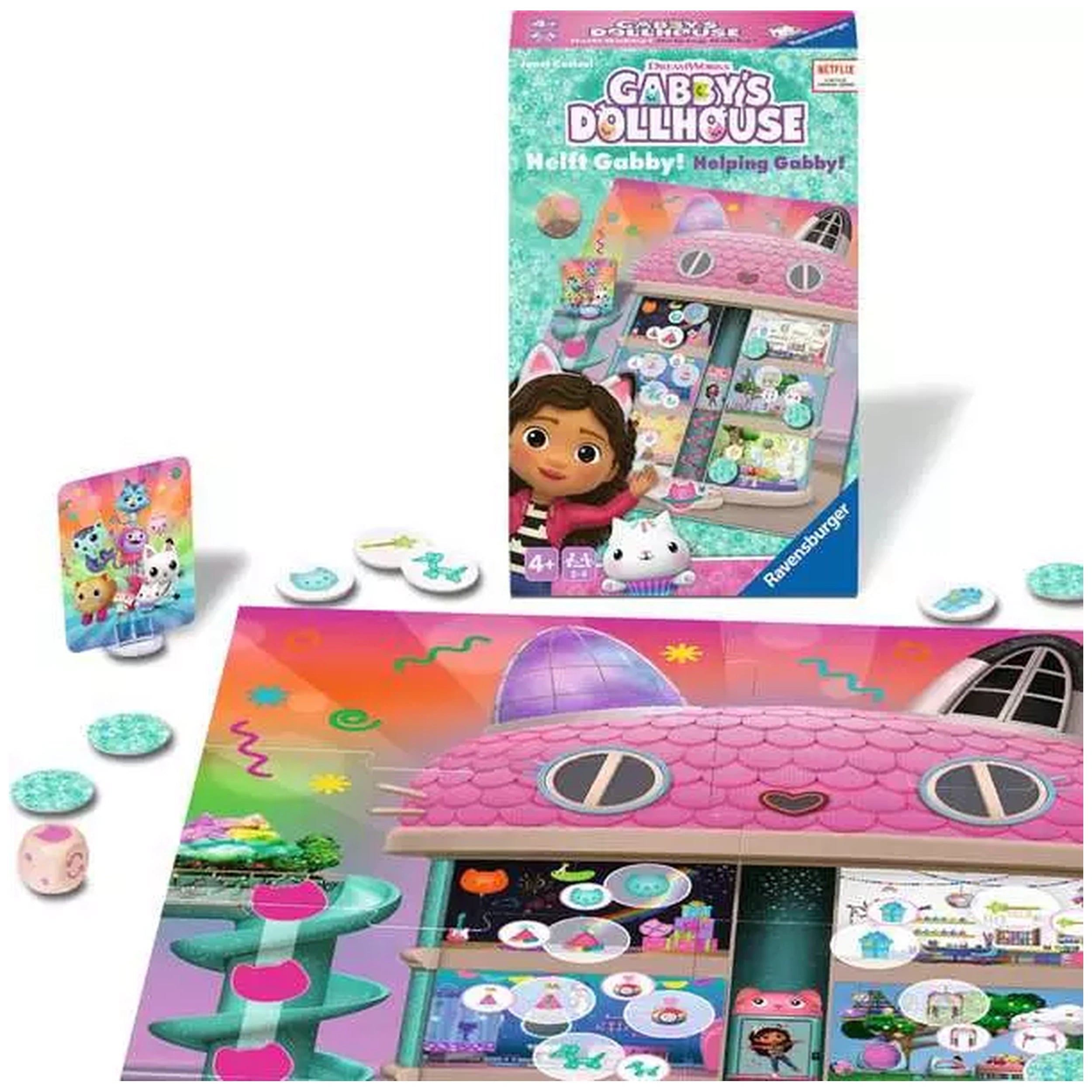 Ravensburger - La casa de muñecas de Gabby Ayuda a Gabby - Juegos de mesa