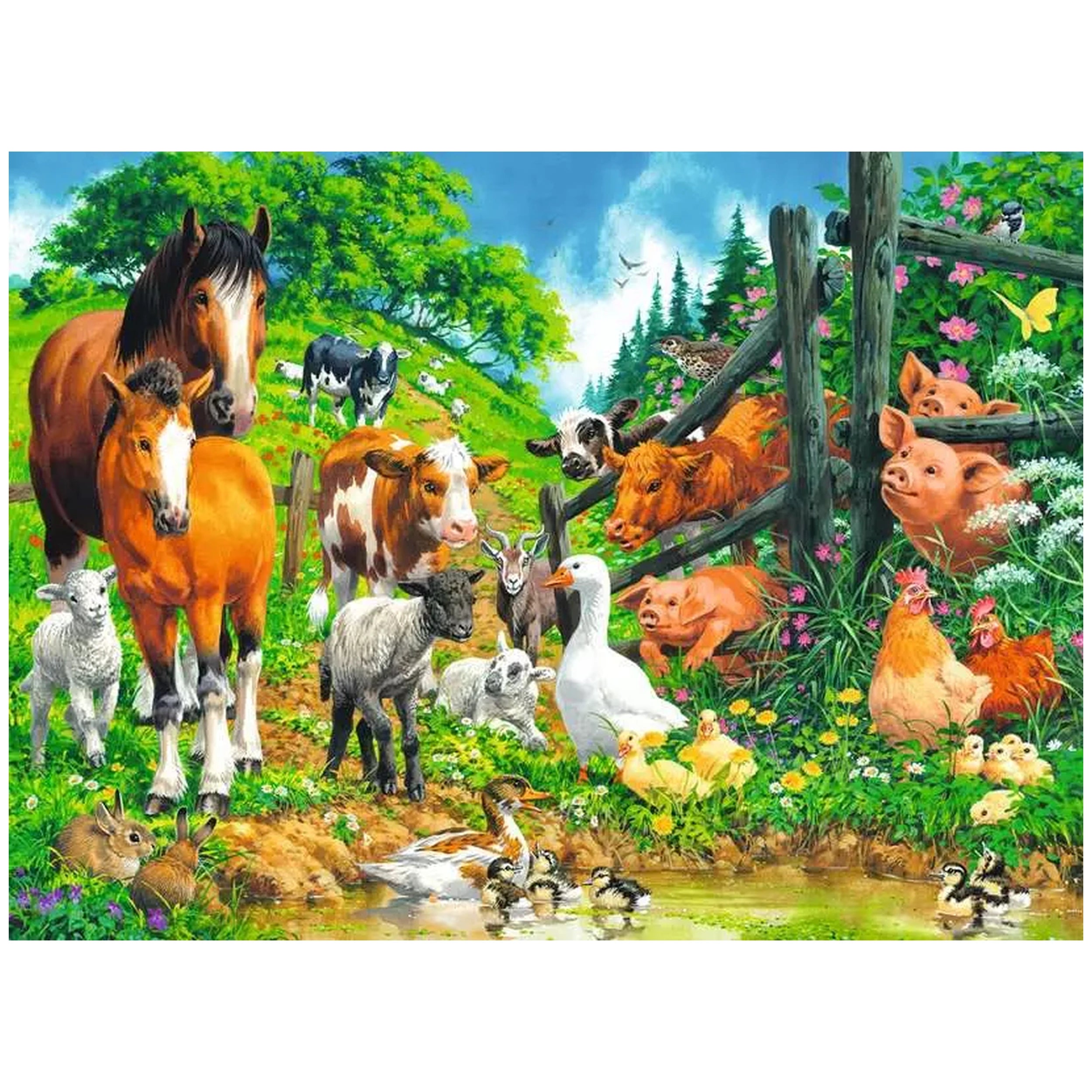 Ravensburger - Reunión de Animales - 100 Piezas - Rompecabezas