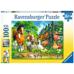 Ravensburger - Reunión de Animales - 100 Piezas - Rompecabezas